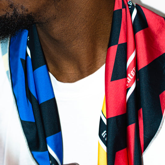 Rubiks Primary Silky Scarf