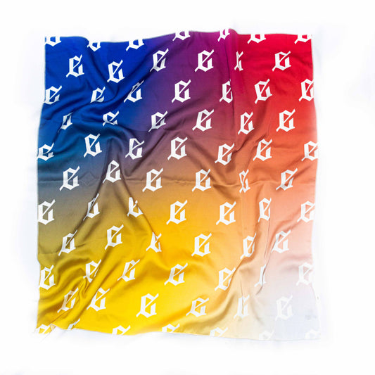 Gradient Primary Silky Scarf