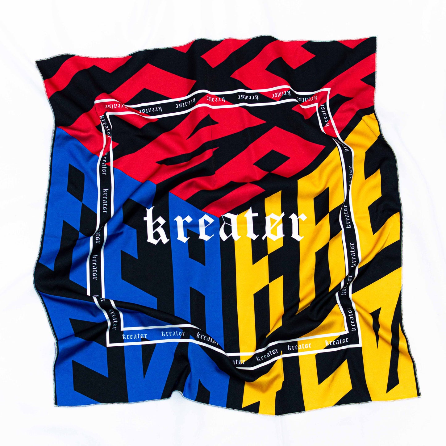 Rubiks Primary Silky Scarf