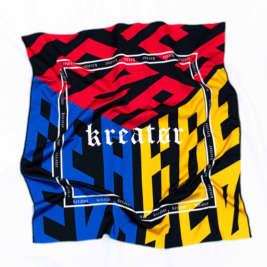 Rubiks Primary Silky Scarf